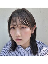 ドルセ(Dulce) ラベンダーグレージュ×切りっぱなしミディ