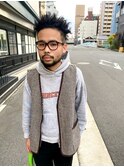 mens×hard curly