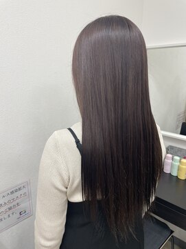 ビーズカラー ららパーク天童店 オーガニックカラー☆ピンクベージュ☆