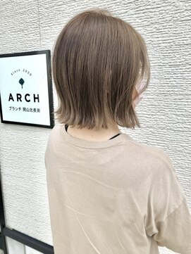 アーチ ブランチ 岡山北長瀬店(ARCH) 【ARCH 竹田】ミルクティーベージュ　外ハネボブ