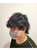 ミニウルフ×波巻きパーマ rikuto