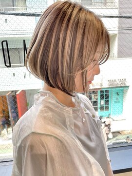 トルネード(TORNADO) 縦グラデーション バレイヤージュ アンブレラカラー ボブ t36