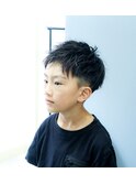 ツーブロアップバングスパイキーショート