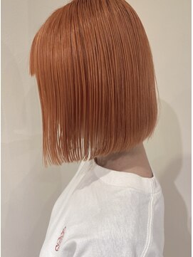 ジャム(Jam) 前下がりボブ×夏色ペールオレンジカラー★中村大輔