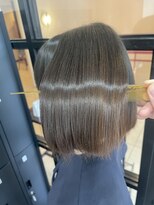 【海浜幕張で叶う髪質改善】切りっぱなしボブ