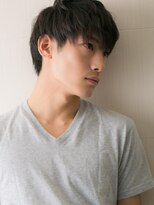 メンズヘア ビーセカンド 草加店(MENS HAIR B-2) ゆるパーマでセクシー男子なアッシュオリーブショートS草加