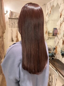 アンテナ(ANTENA) 韓国風ロング☆カフェオレブラウン☆★20代お客様施術後★☆