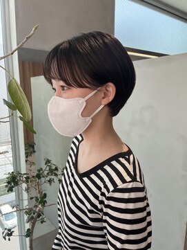 ガリカ 大名(Gallica) 【森千晶】暗髪透明感グレージュ/丸みショート/地毛風カラー