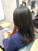 リベストバイジェービー 稲毛(li best. byjb)&nbsp;デザインカラー/レイヤーカット/ウェットヘア/オリーブベージュ