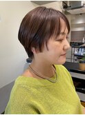 ふんわりカールヘルシースタイルショコラアッシュショート