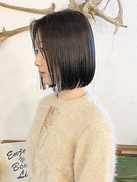 シーバイサイン(sea by Sign) ツヤ髪/酸性ストレートパーマ/グレージュ