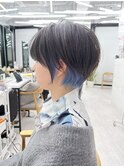 黒髪カタログ/ボブルフ/小顔に見せるヘア/ワンレン