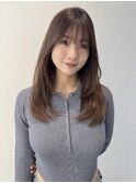 ★カールセミディシアーカラー姫カット小顔カット韓国レイヤー