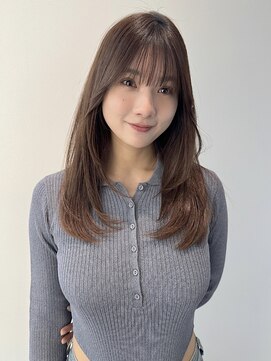 ジョエミバイアンアミ(joemi by Un ami) ★カールセミディシアーカラー姫カット小顔カット韓国レイヤー