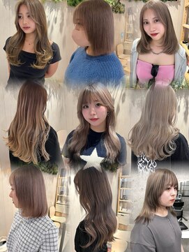 フリーラ 表参道(freera) ミルクティーベージュ ミルクティーカラー ブリーチカラー