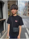 メンズメッシュハイライトマッシュショート　【GIA】