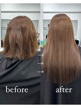 ロムーク 表参道(LOMKH) ミディアムレイヤーロングレイヤーカット顔周りオリーブベージュ