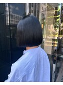 ストレートパツっとボブ
