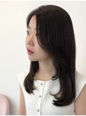 髪質改善/ハイライト/ブリーチ/ベージュ/レイヤーカット/韓国