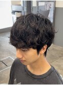 フェザーパーマスパイキーショートブルーブラックサーフカール◎