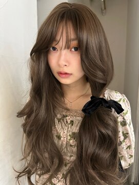 メゾンアクア 表参道(Maison ACQUA) ☆ブリーチなしダブルカラー オリーブ オリーブベージュ