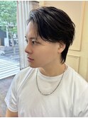 ブルーブラックフェザーパーマ