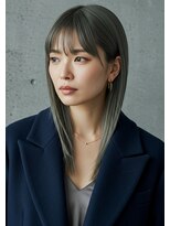 フルショウ 苦楽園店(FURUSHO)&nbsp;オリーブグレー/ナチュラルうる艶ストレート/髪質改善ストレート