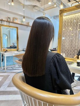 ロンドアベニール 北千住(Lond avenir) 暗めカラー/ボブ顔周り/前髪/レイヤー/髪質改善/縮毛矯正/北千住