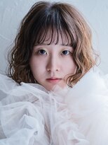 ヘアークラフト(Hair Craft) ゆるふわボブパーマ【ベージュカラー】大人かわいい