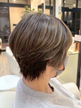 ジュイール 富士見ヶ丘(jouir) 富士見ヶ丘ショートくびれショートイルミナカラー顔周りレイヤー