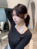 ラクシア(LucxiA)&nbsp;韓国ヘア/レイヤーカット/顔まわりカット/Instagram @ken__gucci