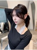韓国ヘア/レイヤーカット/顔まわりカット/Instagram @ken__gucci
