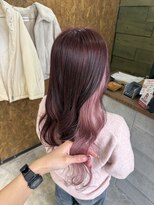 ピンズ(Pins)&nbsp;チェリーレッド×ペールピンク