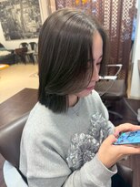 ナナナ パレナ 宝塚店(nanana parena)&nbsp;くすみ透明感/かわいい顔まわり縮毛矯正ボブの美バランス