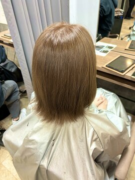 テーラヘアー 高座渋谷店(TELA HAIR) 【色の抜けやすい髪質なら】明るめオリーブベージュ