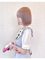 エクラヘア(ECLAT HAIR) ボブ×ホワイトピンク
