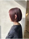 ミニボブ×チェリーピンク