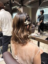 ショコラ アン 横須賀中央&nbsp;ねじりハーフツイン/お呼ばれヘア/結婚式