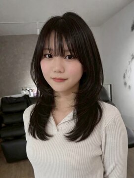 エトワ 中央店(etoi) 大分ミディアムボブレイヤー軽め韓国レイヤーくびれスタイル