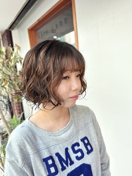 ヘアーラボ ハチ(HAIR LABO HACHI) 大人ボブパーマスタイル