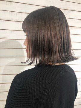 ビーヘアサロン(Beee hair salon) 【渋谷エクステ・カラーBeee/安部 郁美】外ハネグレージュ