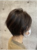 立体感ショートボブ
