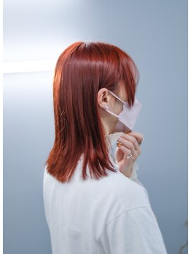 ノード(NODO) レッドカラーの切りっぱなしロブ