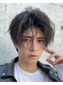 【ツイストスパイラルパーマ/波巻き/韓国マッシュウルフ】