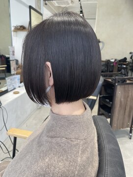 ビューバイネオリーブ 用賀店(Beau'r by neolive) 黒髪ボブルフネビージュ小顔ワンレン[用賀]