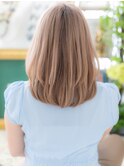 韓国風かきあげ前髪小顔ハイライトカラーTb5上尾10代20代30代