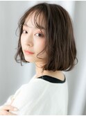 ミストバング小顔ツヤ髪ウェットふわミディb小山20代30代40代