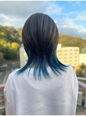 #クラゲウルフ #ウルフ #レイヤー #インナーブルー #ブルー