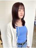 顔周りレイヤー ラベンダーピンクカラー担当渡辺聖