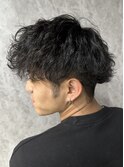 波巻きパーマ